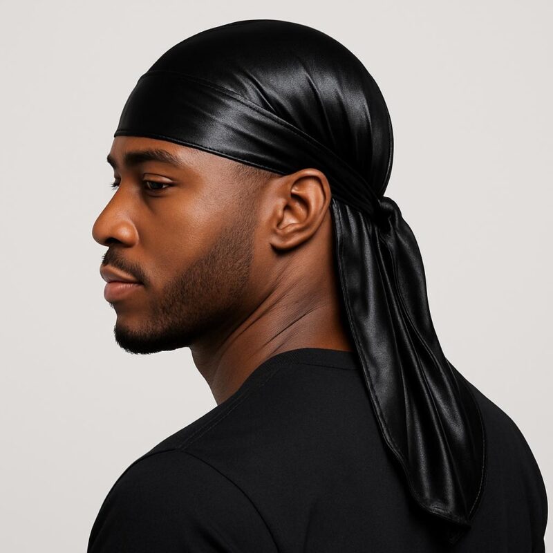 black silk durag side